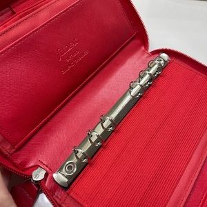 Filofax Compact Saffiano POPPY w/ zipper
